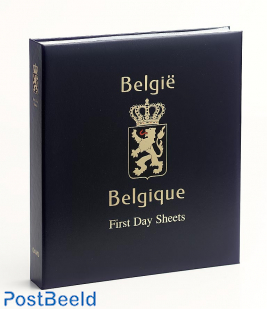 Luxe binder stamp album Belgium First Day Sheets