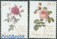 Philately, roses 2v