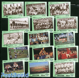 W.C. Football history 15v, imperforated