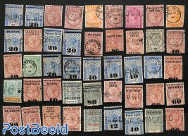 Lot with 45 Telegraph stamps