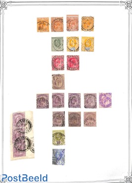 Lot with Edward VII stamps