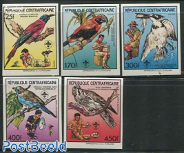 Birds, scouting 5v, Imperforated