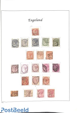 Page with Classic UK , Queen Victoria, some mixed quality