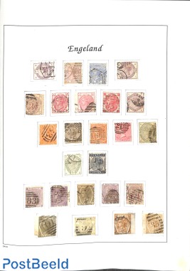 Page with Classic UK , Queen Victoria, some mixed quality