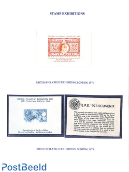 London 1971+1973 promotional seal s/s