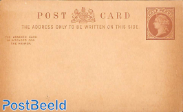 Reply Paid Postcard HALF PENNY/HALF PENNY