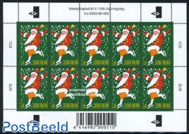 Christmas m/s (with 10 stamps)
