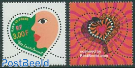 Greeting stamps 2v