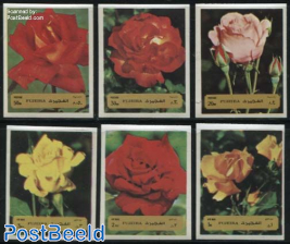 Roses 6v, imperforated
