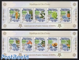 50 Years Europa Stamps 2 s/s