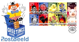 Greeting stamps 9v (1v+2x[:::])