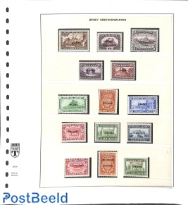 Set of 14 MNH duty stamps with SPECIMEN overprints