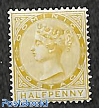 1/2d, perf. 14, WM CC-Crown, Stamp out of set