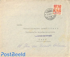 Letter from Vaduz to Geneva
