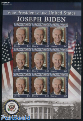 Joe Biden minisheet