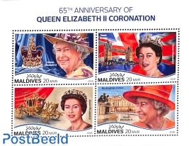 Queen Elizabeth II coronation 4v m/s