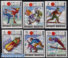 olympic games 6v imperforated