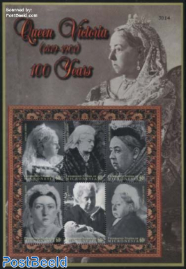 Queen Victoria death centenary 6v m/s