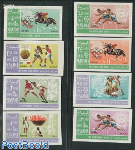 Preolympic games 8v, imperforated