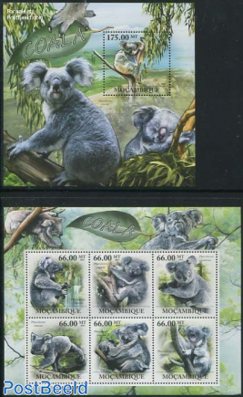 Koalas, Australian wildlife 2 s/s