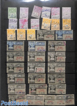 Lot with Dutch Fiscal stamps