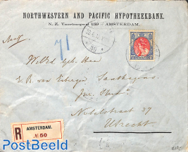 Registered letter from Amsterdam to Utrecht