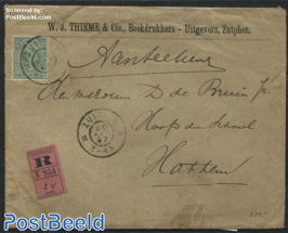 Registered letter from Zutphen to Hattem