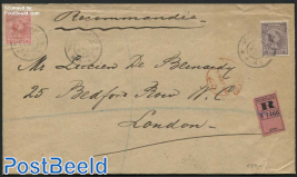 Registered letter from s-Gravenhage to London