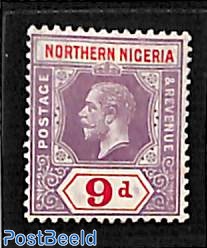 Northern Nigeria, 9d, Stamp out of set