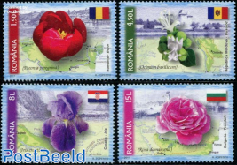 National Flowers 4v