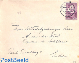 NVPH No. 254 on cover from Schevingen to Ede