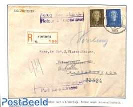 Registered returned letter, See description at photo