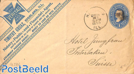 Envelope 1c from HIGHLAND to Switzerland