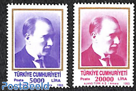 Definitives, Ataturk 2v