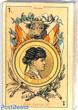 Set of bullfighting playing cards, (around 1895), Replica card game