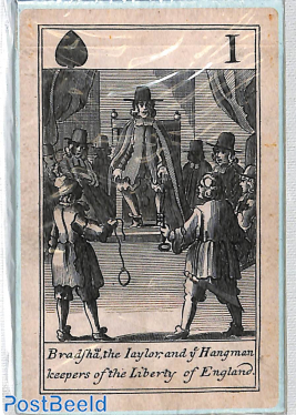 Rump parliament playing cards, British Isles, XVII century, Replica card game