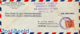 First flight Venezuela-Europe via KLM