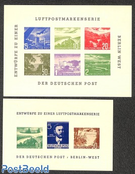 Designs for unissued airmail stamps
