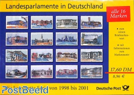 Special pack with 16 Landesparlamente stamps