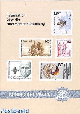 Booklet with stamps from Bundesdruckerei
