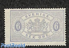 6o, violet,, On Service, perf. 14, Stamp out of set