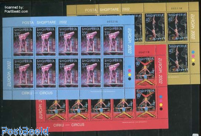 Europa, Circus 3 minisheets