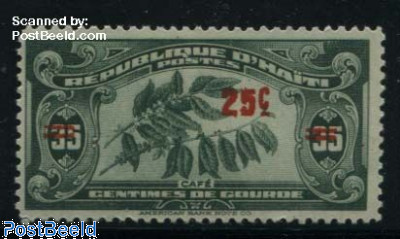 Coffee overprint 1v