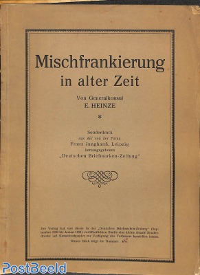 Mischfrankierung in alter Zeit, 1921