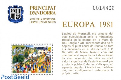Europa, Special s/s, not valid for postage