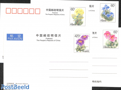 Postcard set, Alpine flowers (4 cards)