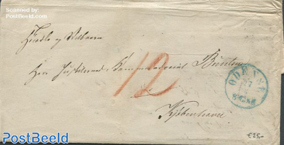 Folding letter from Odense