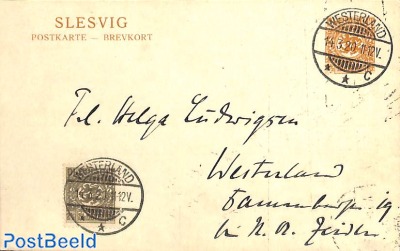 Prepaid postcard 1.5pf, uprated, Gruss vom deutschen Sylt