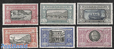 A. Manzoni 6v, original stamps, not originally used.
