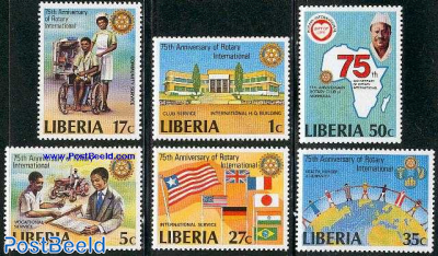 75 years Rotary int. 6v